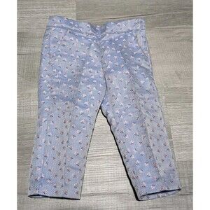 Janie And Jack Girls Periwinkle Floral Pants Size 2T Dressy
